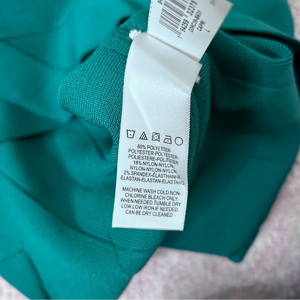 Dress the Population Teal Sleeveless Bandage Dress Bodycon Size Large - Picture 6 of 13